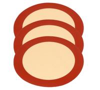 KOCKSHION Silicone Baking Mats Round 3pcs Silicone Cooking Sheets Non-Stick Heat Resistant for Even Heat Distribution and Easy Cleaning, for Oven and Microwave Use