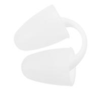 KOCKSHION Silicone Swim Nose Plugs for Adults Soft Ergonomic Nose Clips for Swimming Training Lightweight Portable Swim Gear in Playful White Secure Fit for Pool and Beach Use