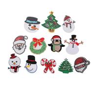 KOCKSHION Snowman Embroidered Patches with Beautiful Design 22pcs for Clothing, Cloth Material for DIY Decoration and Covering Broken Holes on Clothes