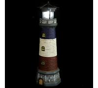 KOCKSHION Solar-Powered Resin Lighthouse Garden Decor Outdoor Waterproof Figurine Light for Yard Lawn Landscape Lighting