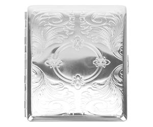 KOCKSHION Stainless Steel Cigarette Case Automatic Opening Portable for Smoking The Go