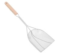 KOCKSHION Stainless Steel Oil Strainer Spoon with Wooden Handle, Dishwasher Safe Skimmer for Hot Pot and Boiled Eggs, Nonwelded Construction for Easy Cleaning