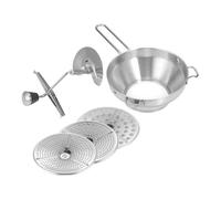 KOCKSHION Stainless Steel Potato Masher Fruit Vegetable Press Manual Handheld Multipurpose Potato Ricer for Household and Sauce Preparation