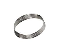 KOCKSHION Stainless Steel Round Tart Ring Baking Tool for Small Cakes Pies Quiches Resistant Cake Mold with Quick Heat Conductivity for Even Baking and Easy Cleaning