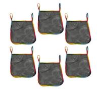 KOCKSHION Stroller Organizer Bags to Keep Things Organized with Large Capacity 6pcs Mesh Cloth Material Hanging Design Black for Stroller Accessories