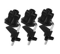 KOCKSHION Table Lamp Fixing Clamp and Universal Alloy Desk Lamp Clip Metal Holder, 3pcs Black Workholding Base Accessories for Home and Study Desk Use