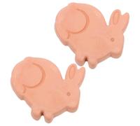 KOCKSHION Terracotta Bread Warmer Stones Rustic Bread Keeper 2pcs with Heat Retention and Versatile Use, Rabbit Shaped for Pastry and Tortilla for Family Gatherings and Breakfast Table