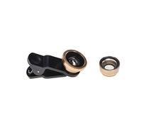 KOCKSHION Threaded Smartphone Camera Lens Macro Fisheye Wide Angle Lens for Enhanced Photography Golden Compatible with All Smartphones Easy to Install Durable Construction