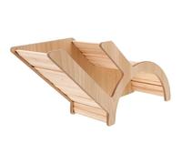KOCKSHION Tunnel Spot Beige Animals Wooden Hideout, for Hamster Small Arch Bridge Shape Easy Assembly and Safe Hiding Nest Accessory Habitat