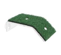 KOCKSHION Turtle Basking Platform with Climbing Ladder, PP Reptile Ramp Decor, Nonslip Design, Green Floating Island for Turtle and Frog Terrarium