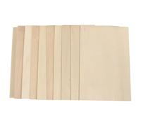 KOCKSHION Unfinished Wooden Boards DIY Craft Accessory Basswood Sheets Multipurpose Wood Chips for DIY Woodcrafts Supplies Natural Blank Wood Slices for Burning Carving and Painting