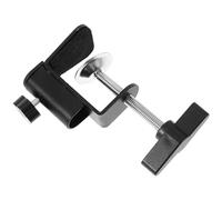 KOCKSHION Universal Tabletop Mounting C-clamp with Plastic Handle Base, Work C-Clamps for Desk Cantilever Arm, Black Desktop Mount Clamp for Torch Light Installation and Home Improvement