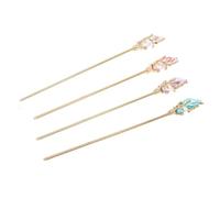 KOCKSHION Vintage Alloy Hair Sticks and Traditional Style 4pcs Multi-function Hair Pins Classic and Elegant Retro Chopsticks Color for Women Suitable for Han-style Clothing Party