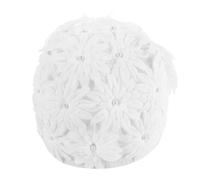 KOCKSHION Vintage and for Pool Thick Curly Hair for Sensitive Scalps Floral Swim Cap Waterproof Nonslip Soft Fabric Bathing Hat with 3d Flower Petal Design for Women Water Sports
