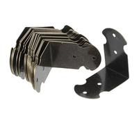 KOCKSHION Vintage Iron Corner Brackets Easy to Install Tabletop Fasteners 20 Pcs Practical Right Angle Corner Brace Decorative Hardware for Wooden Boxes