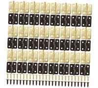 KOCKSHION Vintage Wooden Box Hinges with Screws Antique DIY Cabinet Door Hinges for Jewelry Gift Wine Boxes Resistant Hardware for Furniture Decoration and Repair