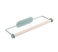 KOCKSHION Wall-Mounted Paper Towel Rack with Iron and Beech Wood Construction, Easy Installation, Not Easy to Fall, Suitable for Kitchen and Bathroom Storage