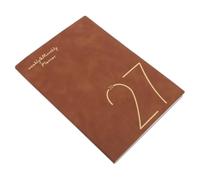 KOCKSHION Weekly Academic Planner A5 Brown Paper Notebook with Goal Tracking and Flexible Scheduling for Office and School Use, Smooth Writing Experience, Minimalist Daily and Monthly