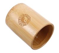 KOCKSHION Wood I Ching Divination Bucket with 64 Hexagrams Sticks, Vintage Chinese Style Game Prop for Accurate Prediction and Decorative Use in Divination Games