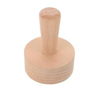 KOCKSHION Wooden Egg Tart Tamper Sturdy Beech Material and Efficient Tart Crust Pressing, Round French-Style Pastry Tool for Baking Mini Pies and Dough Moulding at Festive Gatherings