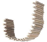 KOCKSHION Wooden Pet Cage Fence for Hamsters and Little Birds, Bite-resistant and Retains Original Wood Smell, to Decorate Your Desktop and Provide Chewing Entertainment