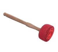 KOCKSHION Wooden Sound Bowl Stick for Meditation Travel with Calming Effects Lightweight Portable Red Mallet Accessory
