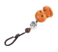 KOCKSHION Wooden Zodiac Snake Keychain Pendant Wooden Snake Charm for Bags Backpacks Keyrings Elegant Decor Lucky Symbol for Any Occasion