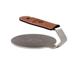 Kockums Jernverk Kockums hamburger press with handle protector Stainless steel-leather