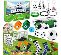 Kockuu Football Advent Calendar 2025, 24 Days Christmas Countdown Advent Calendar Christmas Stocking Fillers Soccer Gifts for Boys Girls Football Fans