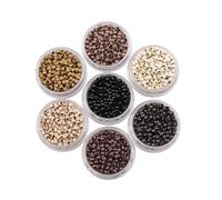 KOCONI 1000PCS Micro Rings Copper Nano Extension Beads Nano Beads Micro Rings Nano Rings Micro Beads Hair Extension Beads Rings Micro Nano Beads 3mm #11 Light Brown