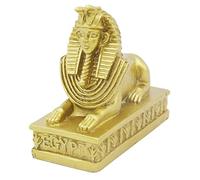 Kocris Casa Aquarium Sphinx Lion Fish Tank Decorations Ancient Egypt Reptile Turtle Lizard Spider Tanks Terrarium Egyptian Décor Ornament Pet Gold