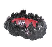 Kocris Casa Hellfire Aquarium Fish Tank Décor Skull Death Halloween Spooky Decorations Reptile Turtle Lizard Tanks Terrarium Devil Sculpture Collection Figurine Statue Décor Ornament Pet