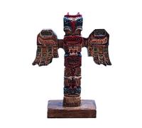 Kocris Casa Indian Totem Pole Reptile Tank Terrarium Decorations Decor Native American Tribe Clan Sculpture Ancient Culture God Lizard Spider Tanks Hawaiian Statue Figurine Décor Ornament Aquarium