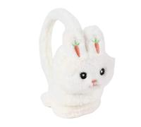 Koctaup Cute Cartoon Animals Plush Winter Warm Ear Muff Outdoors Foldable Headband Earmuffs for Women Kids Girls (Rabbit-White)