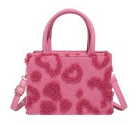 Koctaup Women's The Tote Bag, PU Leather Handbag Crossbody Bag with Zipper, Shoulder Bags for Travel Work School Picnic (Rose Pink)