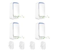 Kocusu 4 Pack Air Purifier for Bedroom,Claru Ionic Air Purifiers Plug in UK, Plug in Air Purifier for Bedroom, Portable Mini Ioniser Filter-Free, Quiet Odour Remover for Pets, Rooms, Toilets, Offices