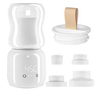 Kocusu Baby Bottle Warmer 10000mAh,Portable Bottle Warmer,Milk Warmer Baby with 4 Adapters and Display,Fast Heating,4 Temperature Adjustable for Travel Compatible with Nuk,Medela