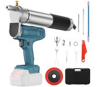 Kocusu Battery Grease Gun 12000 PSI, 150 g/min, Hand-Held Grease Gun for Makita 18V-21V Battery (without Battery) with 30 cm Hose and 3 Nozzles, Only for Bulk Grease