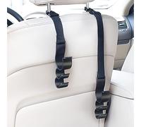 Kocusu Headrest Holder Car Hook, Adjustable Car Headrest Hook, Bag Holder, Car Hook Headrest, Car Hook up to 15 kg for Shopping Bags, Organiser, Bag, Umbrella, Pack of 2