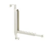 Kocusu Over Door Hangers Adjustable for Clothes with 6 Groves,Foldable Door Clothes Hangers,Back of Door Hooks,Door Coat Hanger,Over the Door Hanger for Bedroom,Coat,Bag,Cap,White