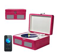 Kocusu Portable CD Player with Speakers,Retro CD Player with Remote Control Support AUX,USB,AUX, Bluetooth, Rechargeable for Home,Working,Travel,Study (Pink)