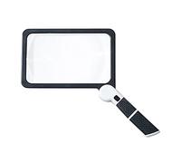 Kocusu Rectangular Reading Magnifying Glass, Folding Light Magnifier, 5 x Magnifying Glass with 48 LED Lights for Seniors, Crafts, Watchmakers
