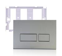 Kocusu Toilet Push Plate with Mounting Frame and Flush Lever Set for Geberit Sigma, Actuator Plate for Toilet Element, Actuator Plate Replacement Parts Compatible with Sigma 01,20,21,30,50,60