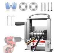 Kocusu Wire Stripper Machine, Cable Stripper Machine with 6 Channel & 5 Blades, 3-17mm Manual Cable Stripper Machine, Electric Wire Stripper for Copper Wire, Flexible Wire, Aluminium Wire