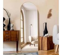 KOCUUY Arched Full Length Mirror, 161 x 52 cm Wall Mirrors, Gold Standing or Leaning Full Body Mirror with Aluminum Alloy Frame, Suitable for Bedrooms, Hallway or Cloakroom
