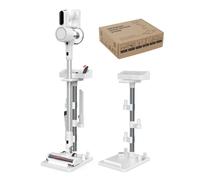 Kodahome Generic Vacuum Stand, Compatible with Bissell Dreame Dyson Eureka Shark More Cordless Stick Vacuums, Universal Standing Dock Station Organizer (White, Adjustable Tubes)