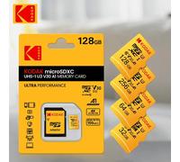 Kodak 100% Original Micro SD Card 128GB Class 10 Memory Card 64GB Flash Card 32GB V30 U3 Flash Memory Card for Driving Recorder