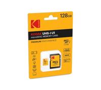 KODAK 128GB Class 10 UHS-I U1 MicroSDXC Card with Adapter 10x Write Speed