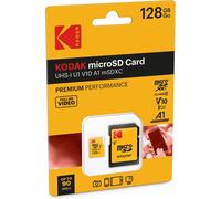 KODAK 128GB Class 10 UHS-I U1 Microsdxc Card with Adapter 10X Write Speed