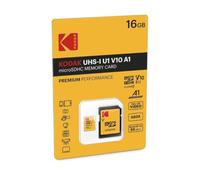 KODAK 16GB Class 10 UHS-I U1 MicroSDHC Card with Adapter 10x Write Speed